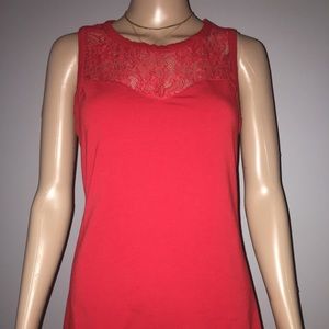 Express women’s sleeveless red top size M